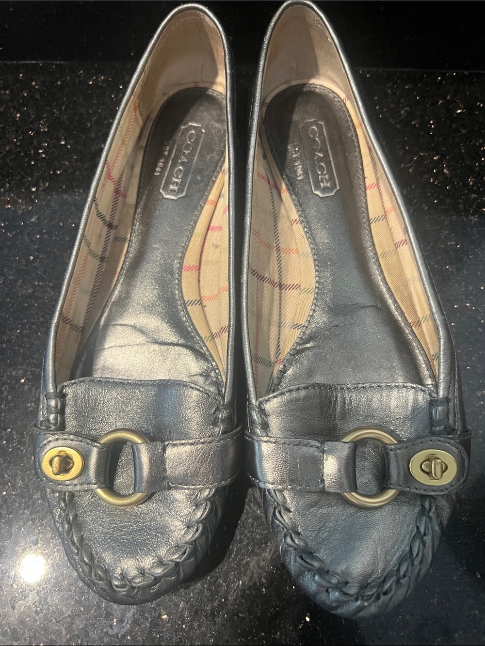 Coach slip on loafer